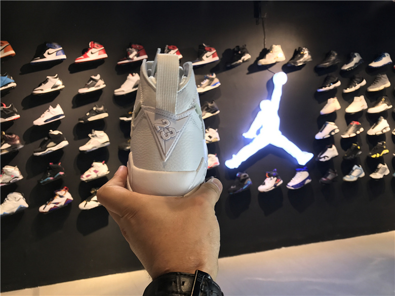 Air Jordan 7 Pure Money All White Shoes